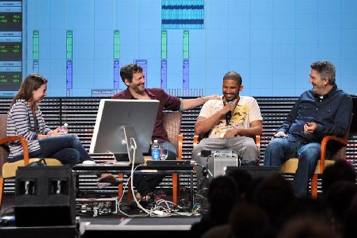 Dr. Luke (in red) during his 2011 ASCAP “I Create Music” EXPO Master Session in which he gave attendees a look at how he produced and co-wrote hits for Katy Perry, Ke$ha and others.