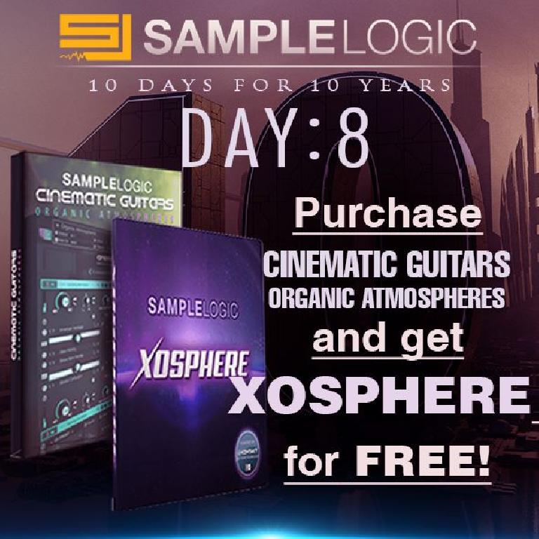 Get Sample Logic XOSPHERE FREE when you buy Cinematic Guitars Organic Atmospheres
