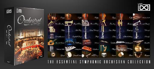 UVI Orchestral Suite contains over 60 sampled symphonic instruments.