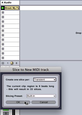 Slice to new MIDI Track