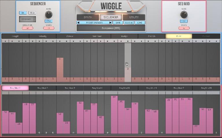 It's possible to drag MIDI created within Wiggle’s step-sequencer to your DAW.