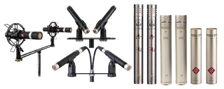 Mic pairs for stereo recording