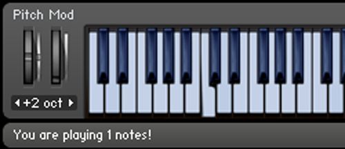 You are playing 1 notes!