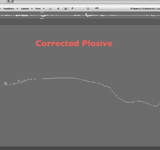 Corrected plosive