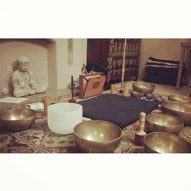 Figure 2 – Another view of my sound bath setup