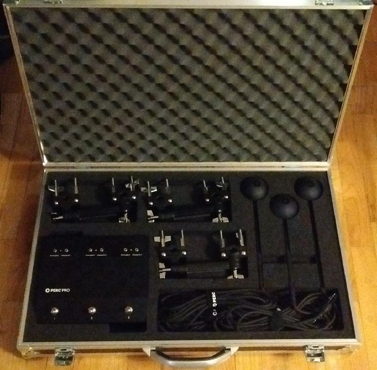 Fig 2 A three-beater PERC PRO set in its included flight case