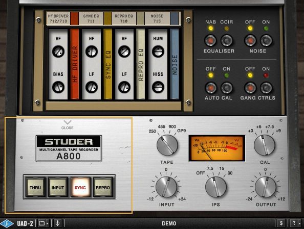 Click on the Studer badge to reveal the Sync controls.