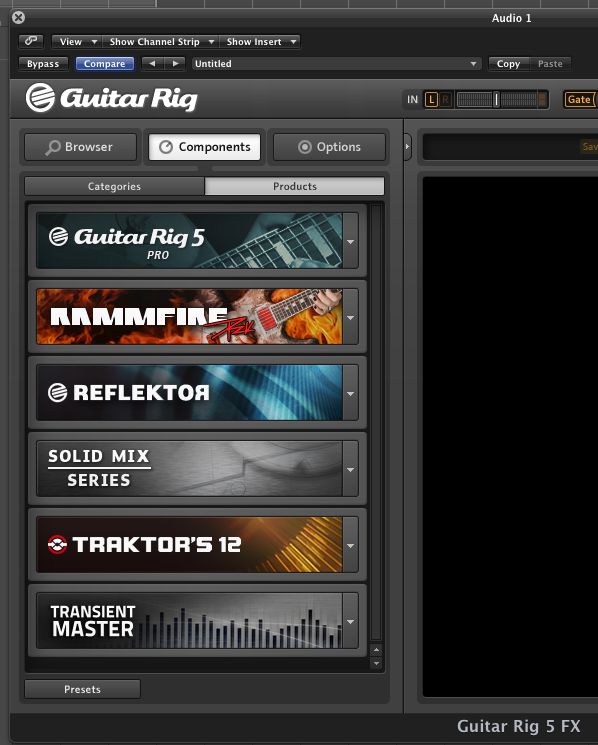 The Products tab with the Solid Mix Series showing