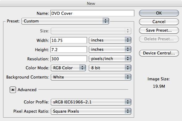 How To Make A DVD Cover Template in Photoshop