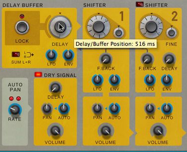 Delay Buffer set to 516 ms