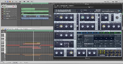 The Massive preset in action.