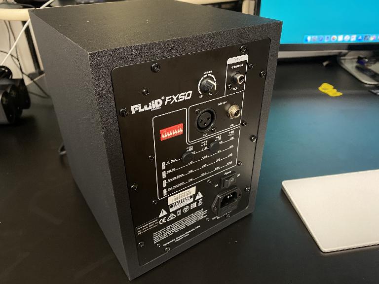 Fluid Audio FX50 Monitors rear
