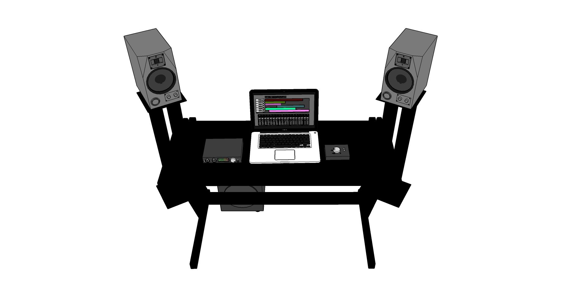 Calibrating sales studio monitors