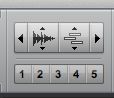 The MIDI Zoom In button.