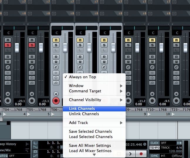Linking without routing outputs to a single audio channel can be useful 