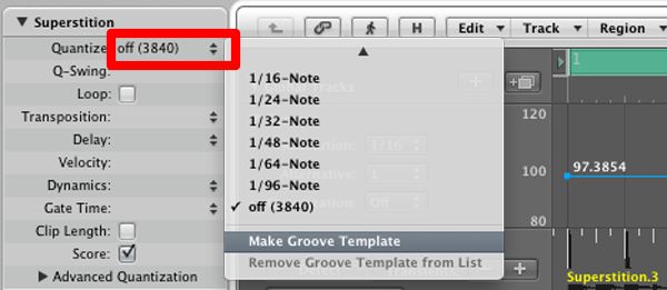 Click here to select Make Groove Template