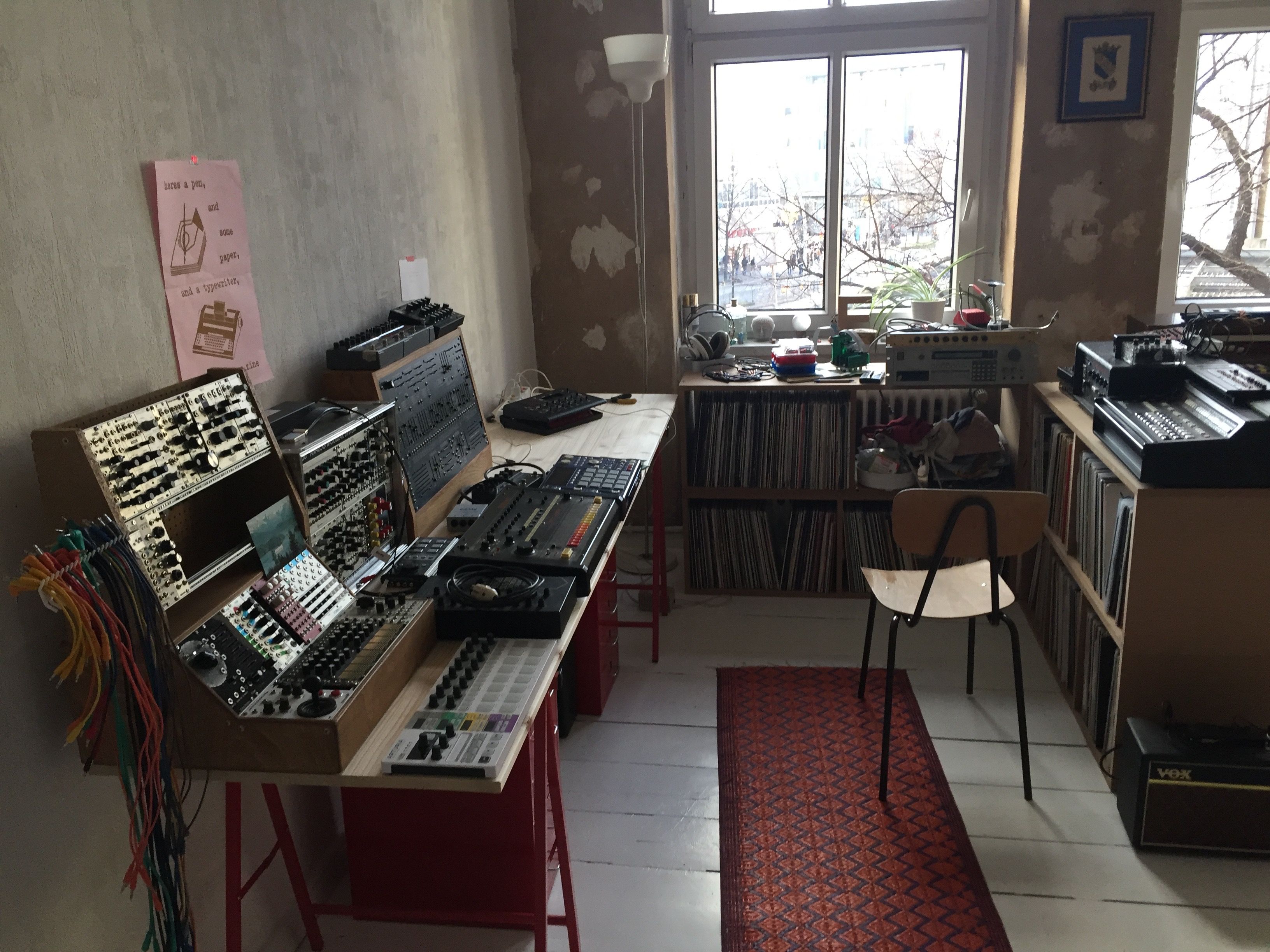 Part of the Mole’s considerable gear collection; S900 visible near the window.