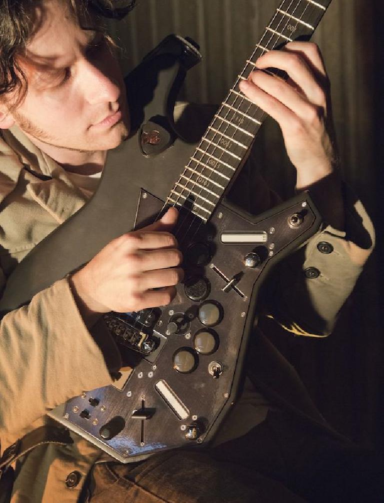 Moldover and his Robocaster hybrid guitar/controller