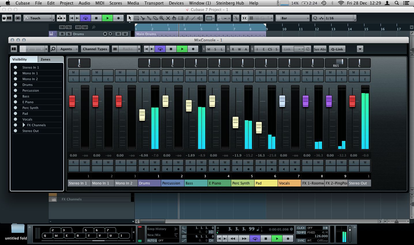 partij proza studie Cubase 7 MixConsole Features