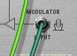 The mic icon next to the Modulator input