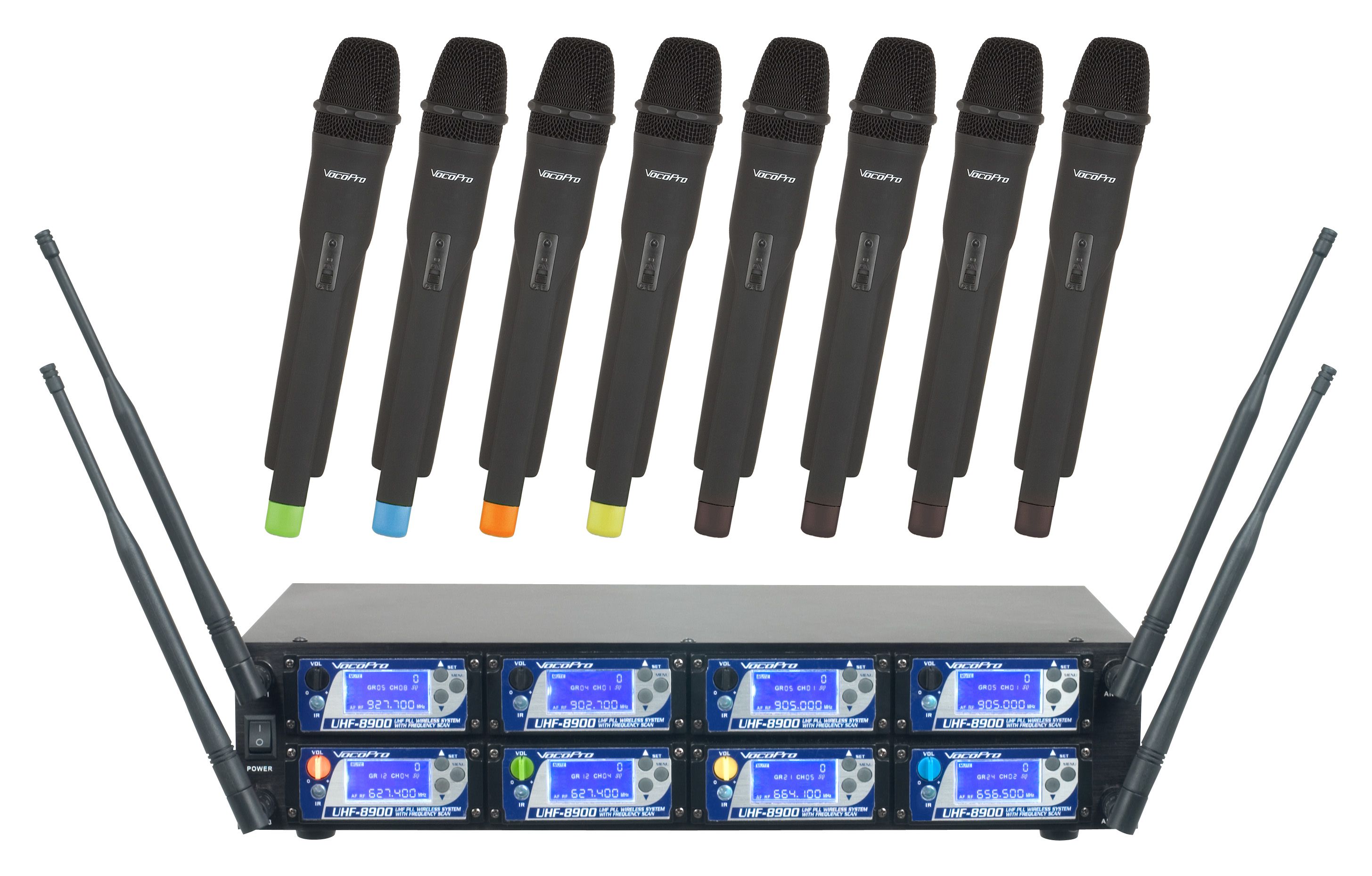 VocoPro Launches New 8 Channel UHF Wireless Mic System