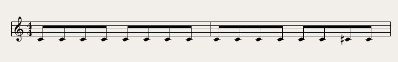 Figure 1: Score without markup