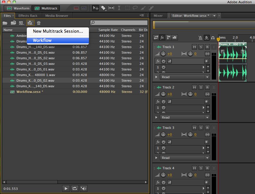 Exploring The New Workflow Tools In Audition Cs6 Ask Audio