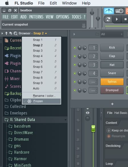 fl studio browser detached