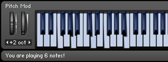 You are playing 6 notes