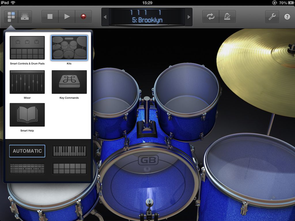 Drum instrument interface.