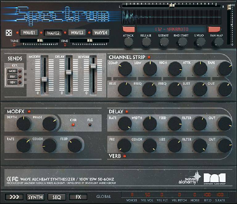 Spetrum's FX section.