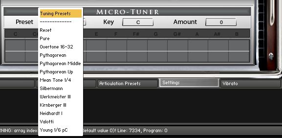 Pic 7 - The micro-tuner presets