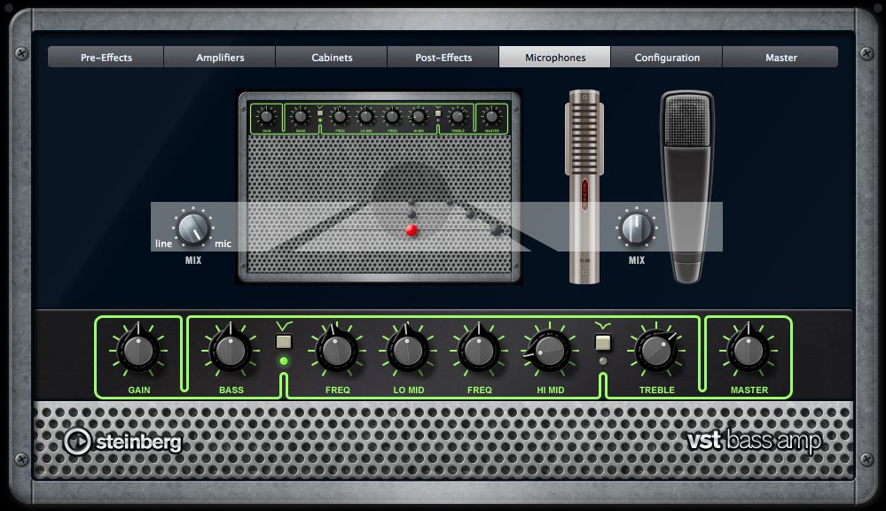 The VST Bass Amp plug-in.