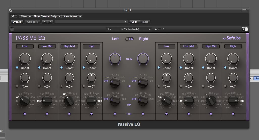 The Passive EQ is perfect for mastering