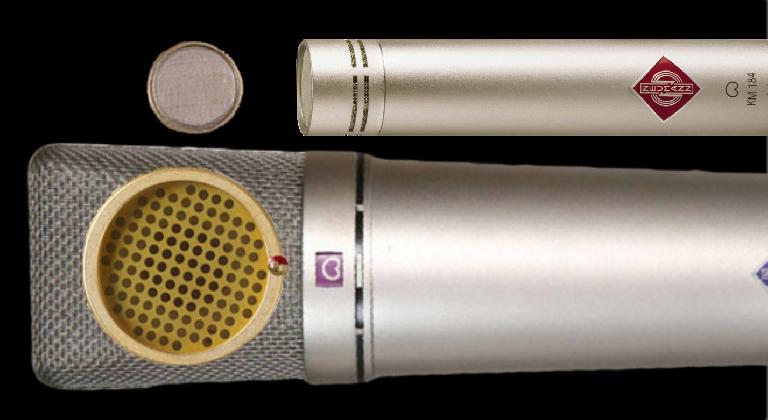 Fig 2 Small-diaphragm and large-diaphragm mics