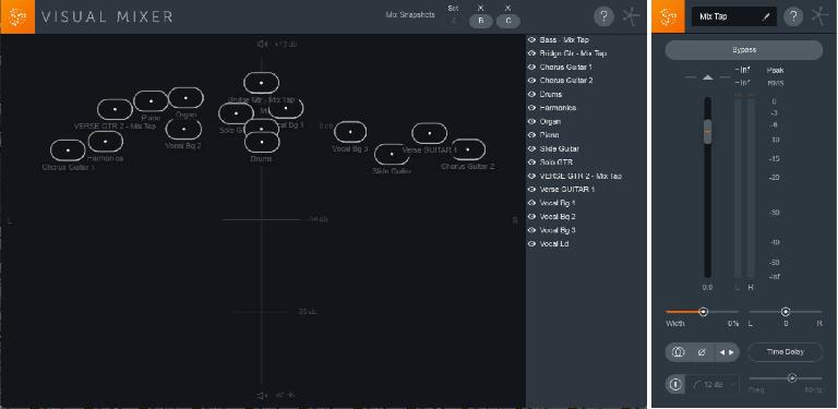 Neutron 2’s Visual Mixer & Mix Tap plug-ins