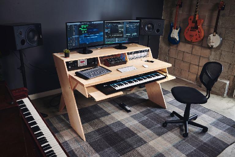 Output Releases Platform, A Wooden Studio Desk For Musicians : 