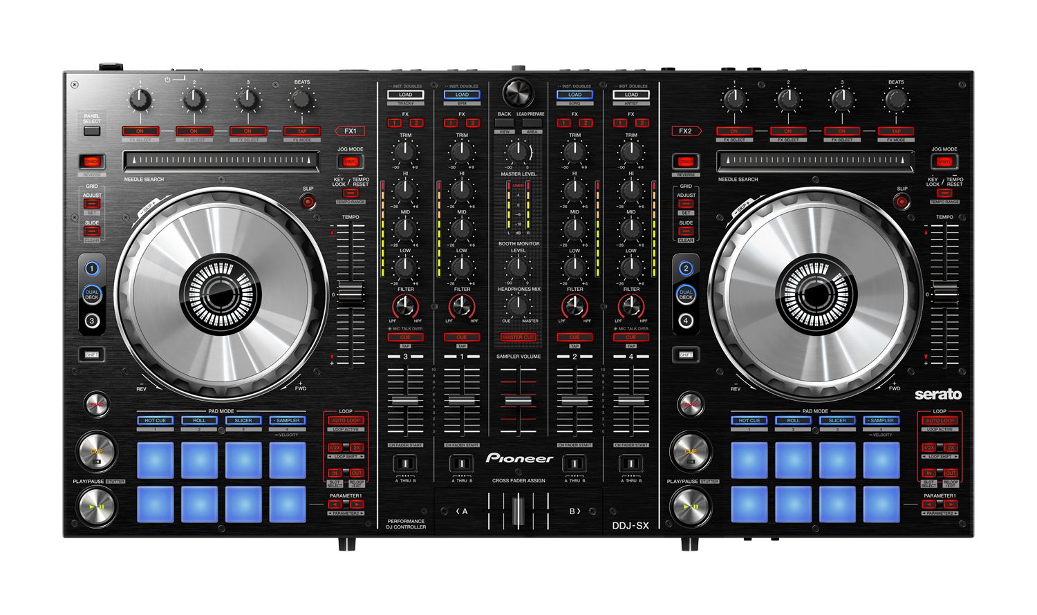The Pioneer DDJ-SX in all its glory.