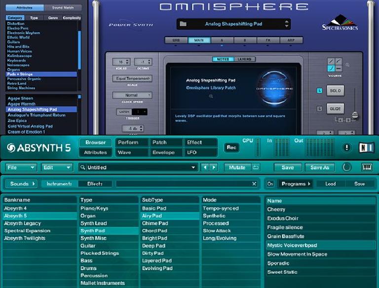 absynth 5 vs omnisphere