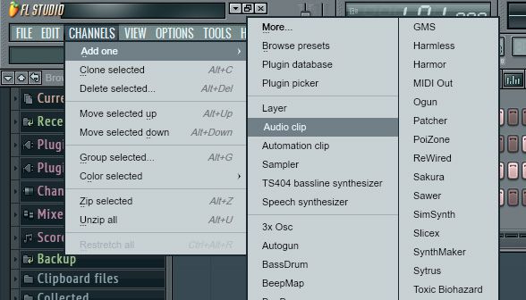 import sounds into fl studio 12