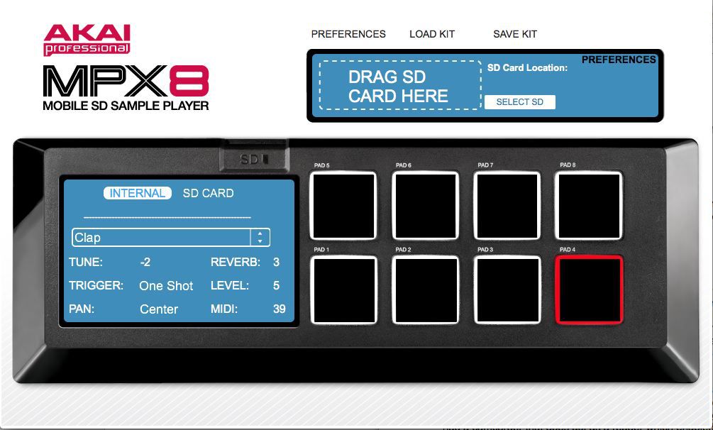 MPX8 Compact Drum Sampler