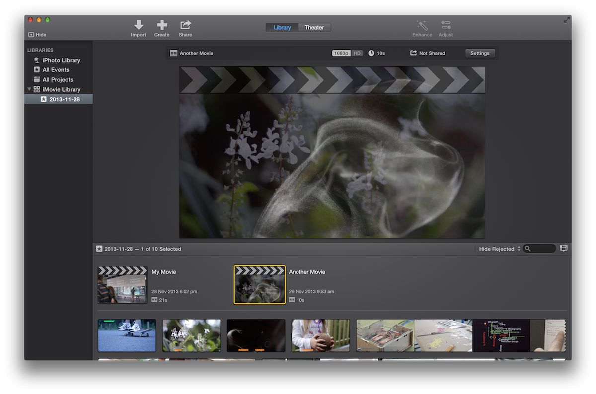 Review: iMovie 10 (the 2013 release)