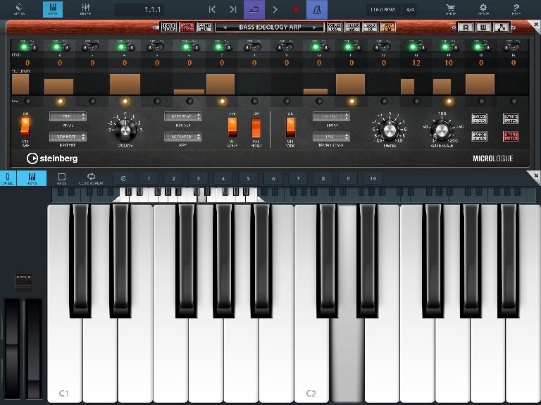 Micrologue ARP in Cubasis 2.7