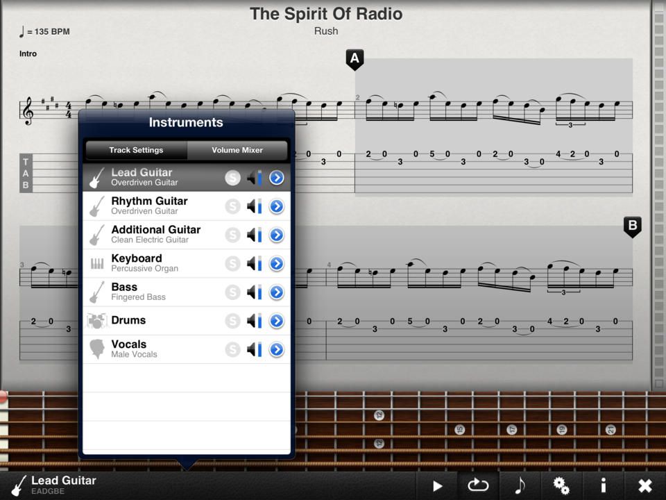 Tab Toolkit : Tab Toolkit lets you load in your own guitar tablature or purchase sheet music for guitar.