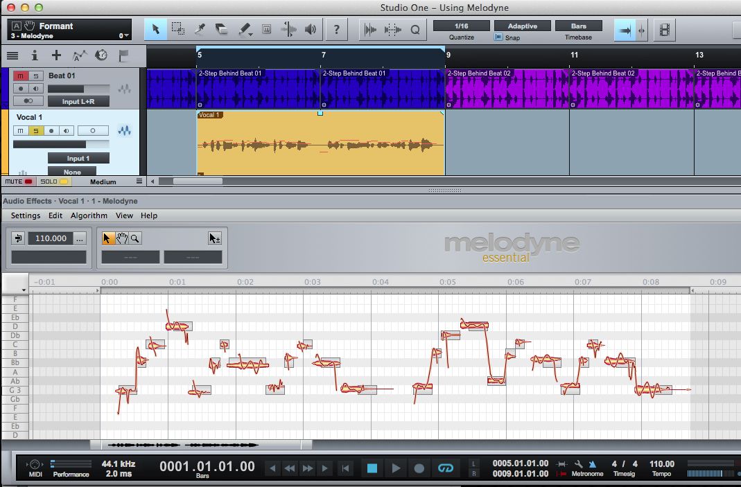 melodyne studio vs editor