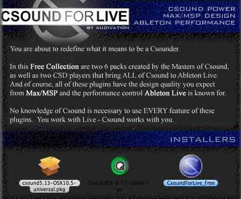 CSound For Live Package