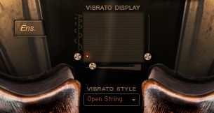 Vibrato Control Interface on Main Window