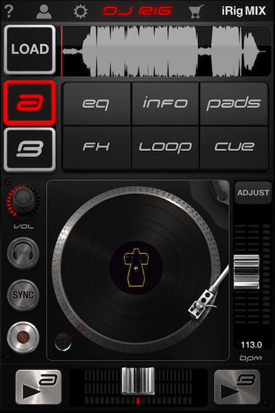 DJ Rig's GUI is certainly graphically impressive