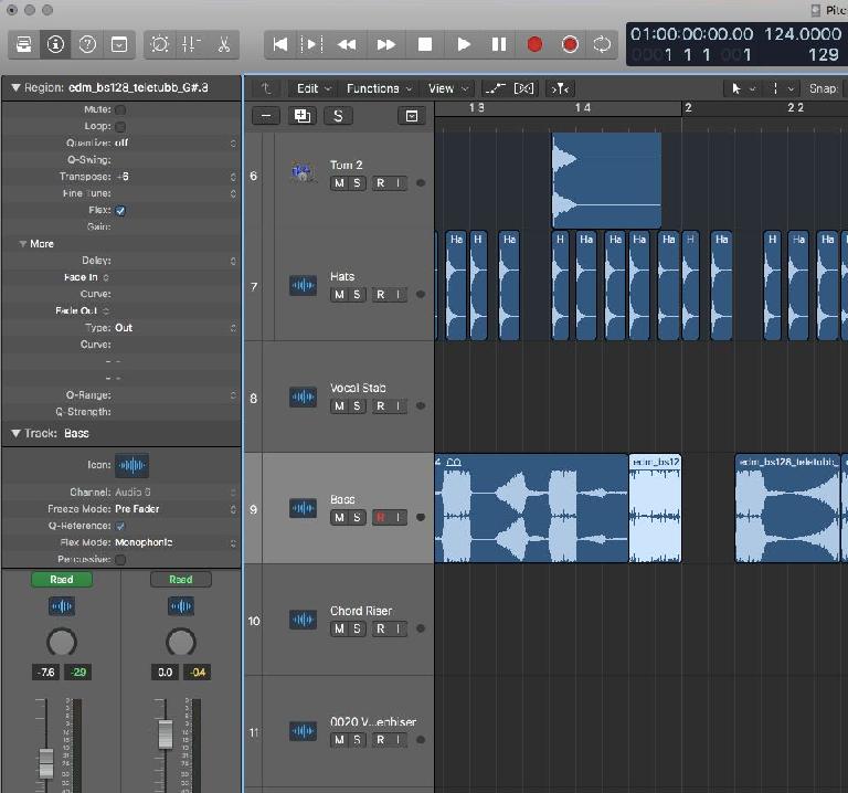 popping artifacts pitch correction logic pro x