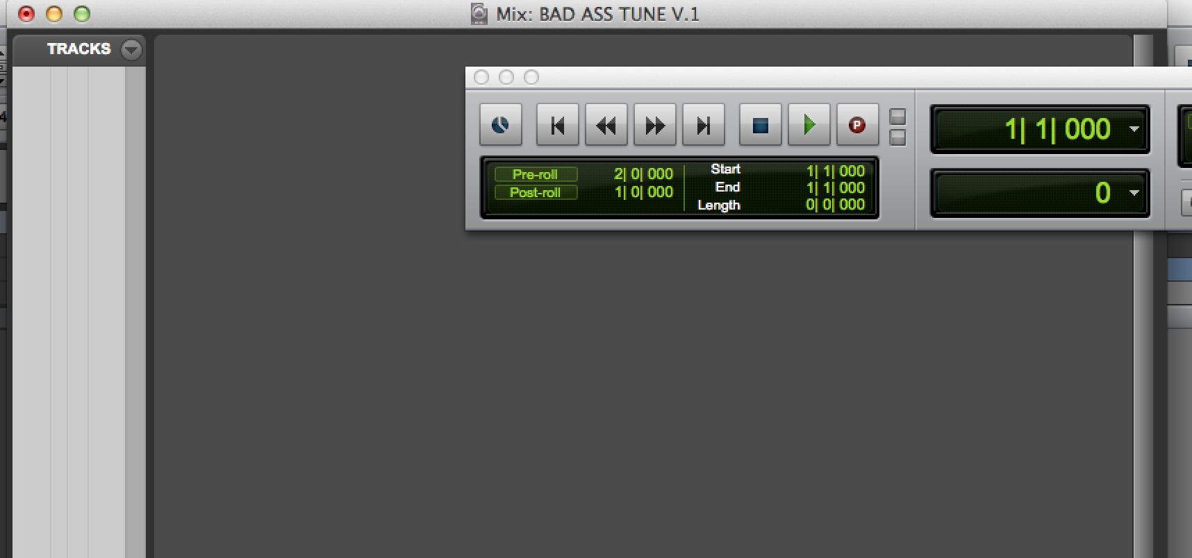 New Pro Tools session correctly names.